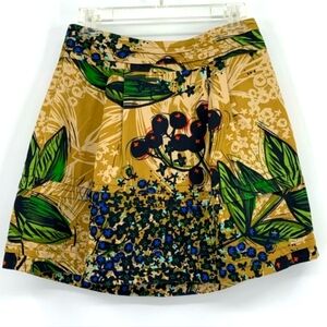 ANTHROPOLOGIE EDME & ESYLLTE Blueberry Wine Botanical Print Like New RARE Skirt